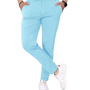 COMBRAIDED Mens Slim Fit Stretchable Casual Trousers