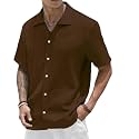 COMBRAIDED Men39s Slim Fit Half Sleeve Polycotton