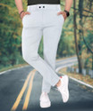 COMBRAIDED Men Grey Trousers