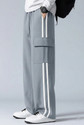 COMBRAIDED Men Loose Fit Silver Lycra Blend