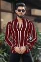 COMBRAIDED Men Regular Fit Striped Casual Shirt