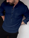 COMBRAIDED Men Solid Straight Kurta
