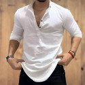 COMBRAIDED Men Solid Straight Kurta