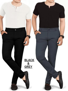 combraided regular fit men multicolor trousers