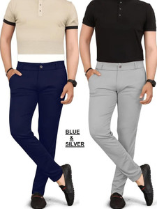 combraided regular fit men multicolor trousers