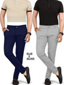 COMBRAIDED Regular Fit Men Multicolor Trousers
