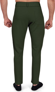 COMBRAIDED Regular Fit Men Green Trousers