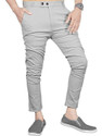 COMBRAIDED Regular Fit Men Grey Trousers