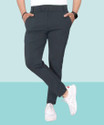 COMBRAIDED Regular Fit Men Grey Trousers