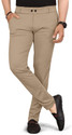 COMBRAIDED Men Regular Fit Khaki Polycotton Trousers