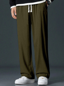 combraided regular fit men multicolor trousers