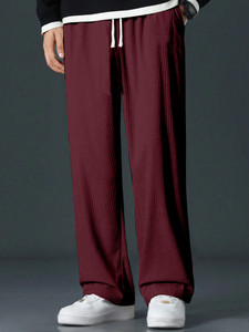combraided men regular fit multicolor lycra blend trousers