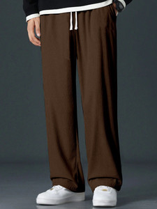 combraided regular fit men multicolor trousers