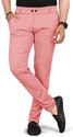 COMBRAIDED Men Regular Fit Pink Polycotton Trousers