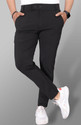 COMBRAIDED Slim Fit Men Black Trousers
