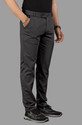 COMBRAIDED Slim Fit Men Black White Trousers