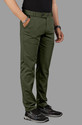 COMBRAIDED Slim Fit Men Dark Green White