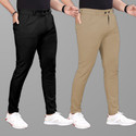 COMBRAIDED Slim Fit Men Multicolor Trousers