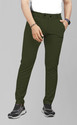 COMBRAIDED Straight Fit Men Dark Green Trousers