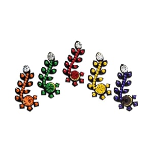 comet busters multicolor bridal bindi bin003-5 multicolor 10