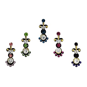 comet busters multicolor bridal bindi bin003-5 multicolor 3