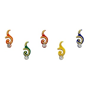 comet busters multicolor bridal bindi bin003-5 multicolor 6
