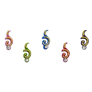 comet busters multicolor bridal bindi bin003-5 multicolor 5