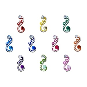 comet busters multicolor bridal bindi bin003-5 multicolor 13