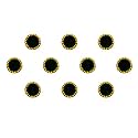 Comet Busters Beautiful Round Handcrafted Bindis (BIN052-1) (9mm, BIN1472)