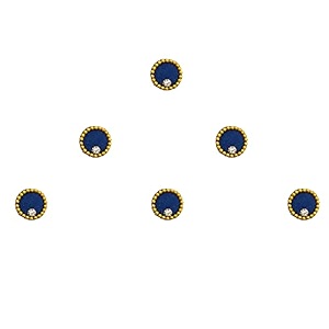 comet busters beautiful round handcrafted bindis bin052-1 7mm bin1485