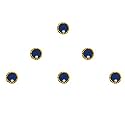 Comet Busters Beautiful Round Handcrafted Bindis (BIN052-1) (7mm, BIN1485)