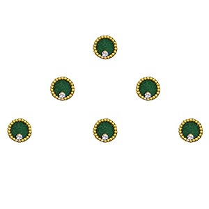 comet busters beautiful round handcrafted bindis bin052-1 7mm bin1477