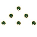 Comet Busters Beautiful Round Handcrafted Bindis (BIN052-1) (7mm, BIN1477)