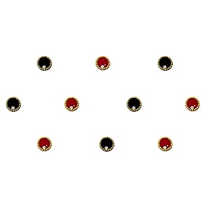 comet busters beautiful round handcrafted bindis bin052-1 6mm bin1483