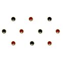 Comet Busters Beautiful Round Handcrafted Bindis (BIN052-1) (6mm, BIN1483)