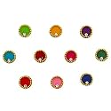 Comet Busters Beautiful Round Handcrafted Bindis (BIN052-1) (6mm, BIN1476)