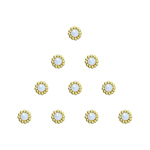 comet busters handcrafted pearl bindi for womwn bin176-1 bin375