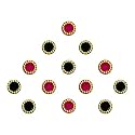 Comet Busters Beautiful Round Handcrafted Bindis (BIN052-1) (5mm, BIN235)