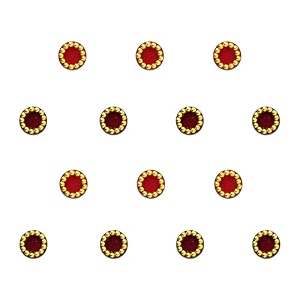 comet busters beautiful round handcrafted bindis bin052-1 4mm bin240