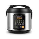 COMFEE' Small Rice Cooker with 10-Preset Options, 4-Cups Uncooked Rice