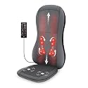 COMFIER Back Massager for Back Pain,APP Control, Shiatsu Massage Chair Pad,Electric Chair Massagers with Heat,Seat Cushion for Office,Home,Ideal Gifts for Mom,Dad,Him,Her (Black (app control))
