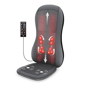 comfier back massager for back pain shiatsu massage chair padelectric chair massagers with heatseat cushion 2d3d massage seat cushionchair massager with 10 shiatsu nodes rolling kneading chair pads for lower backgift for menwomen