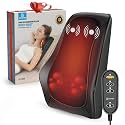 COMFIER Back Massager with Heat, Shiatsu Neck and Back Massager with Heat for Pain Relief, Soothing Heating & 3D Kneading Massage Pillow Gift for Men Women