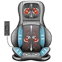 COMFIER Back Massager for Pain Relief, Shiatsu Massage Chair Pad,Electric Massagers with Heat,Seat Cushion 2D/3D Massage Seat Cushion,With 10 Shiatsu Nodes, Rolling Kneading Chair Pads for Lower Back (GREY)
