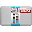 ComfiLife Anti Fatigue Floor Mat – 3/4 Inch Thick Kitchen Mats for Floor, Standing Desk Mat, Kitchen Rug – Comfort at Home, Office – Durable – Stain Resistant – Non-Slip Bottom (20" x 32", Silver)