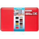 ComfiLife Anti Fatigue Floor Mat – 3/4 Inch Thick Kitchen Mats for Floor, Standing Desk Mat, Kitchen Rug – Comfort at Home, Office – Durable – Stain Resistant – Non-Slip (24" x 70", Scarlet Orange)