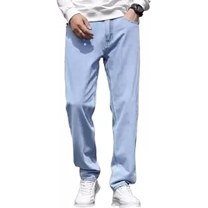 Comfits Mens Loose Fit Baggy Jeans Sky