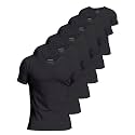 Comfneat Men's 100% Cotton Undershirts V-Neck T-Shirts