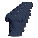 Comfneat Men's 100% Cotton Undershirts V-Neck T-Shirts