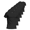 Comfneat Men's 6-Pack 100% Cotton Undershirts Crew Neck T-Shirts